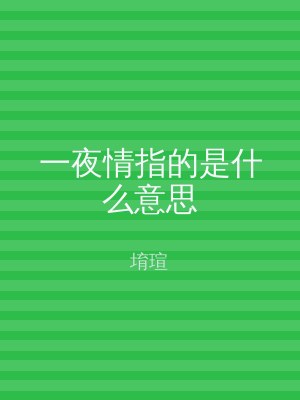 一夜情指的是什么意思