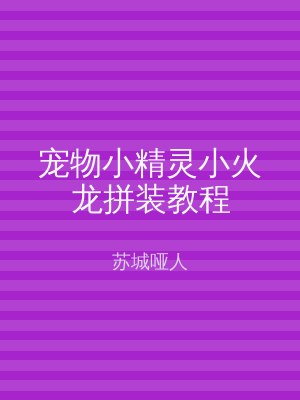 宠物小精灵小火龙拼装教程