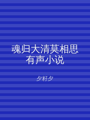 魂归大清莫相思有声小说